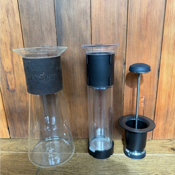 Flask Glass Coffee press double insulated Sleek Coffee Maker - Picture 3 of 12